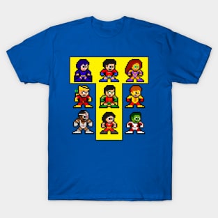 8-bit Classic Teenage Titans T-Shirt